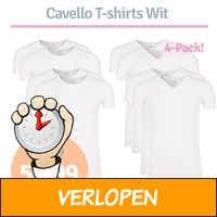 Cavello T-shirts wit 4-pack