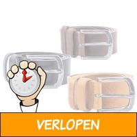 3 x DSTRCT leren riem