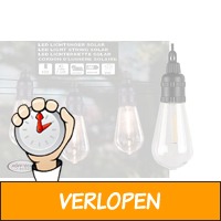 Hofftech Solar LED Lichtsnoer 10 LED lampen 7.5 meter..