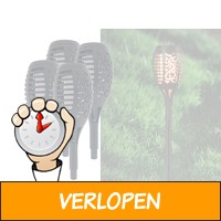 Tuinlamp Solar Fakkel - Vlam Effect - 48,5cm - Set van ..