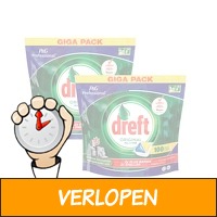 Dreft All in One Lemon Vaatwastabletten - 200 stuks