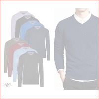 Cappuccino V-hals pullover