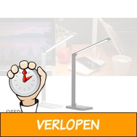 Fedec Bureaulamp - LED - Met 5 dimstanden - Draadloze o..