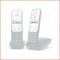 Gigaset dect telefoon A690 Duo zwart/zil..