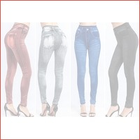 Denim legging dames | Shop in de online ..