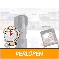 FlinQ Slimme Video Deurbel - FULL HD Camera - Deurbel m..