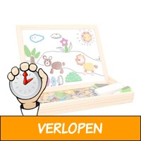 Magnetische Dieren Puzzel & Krijtbord - Alles in 1 ..