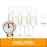 6 x Leonardo Selezione wijn- of champagneglas