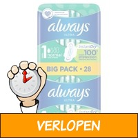 12 x Always maandverband Ultra Normal Plus Bigpack 28 s..