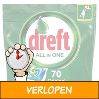 70 x Dreft All In One Original vaatwascapsules