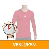 Adidas Techfit Long Sleeve Top compressieshirt rood