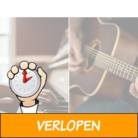 Online muziek cursus voor gitaar, piano of zang