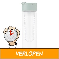 Waterfles met infuser 700ml groen