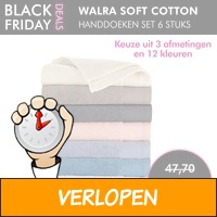 Walra Soft Cotton Handdoeken set 6 stuks