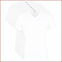 6-pack witte T-shirts