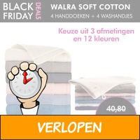 Walra Soft Cotton Badtextiel pakket 4 handdoeken