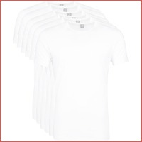 6 x witte T-shirts