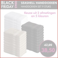 Seashell handdoeken set - 9 stuks