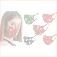 Gezichtsmaskers met kerstmotief