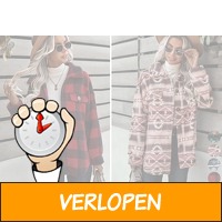 Fleece vest met print