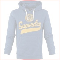 Superdry Hoodie Script Style blauw