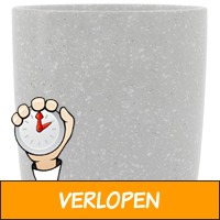 Bloempot 13.5 x 13.5 aardewerk grijs