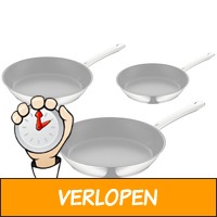 3 x WMF NordicProfi koekenpan