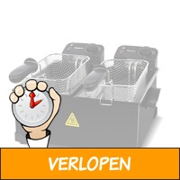 TurboTronic DF2 Friteuse 6 liter - Dubbele Frituurpan m..