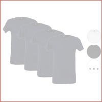 4 x Alan Red Basic T-shirt