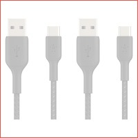 2 x Belkin USB A naar USB C kabel