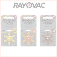 60 x Rayovac hoorbatterijen