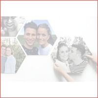 Voucher: 8 x foto op Hexagon