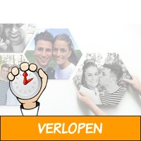 Voucher: 8 x foto op Hexagon