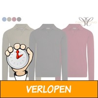 Longsleeve polo heren