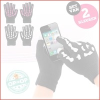 2 paar touchscreen handschoenen