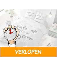 Veiling: katoenen dekbedovertrek Wake Up