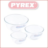 3 x Pyrex mengkommen