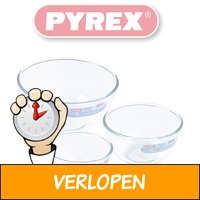 3 x Pyrex mengkommen