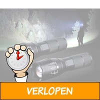 2 x militaire zaklamp met 500 meter bereik