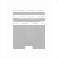 Calvin klein zwart met witte rand 3-PACK..