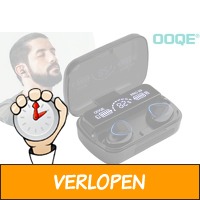 Draadloze oortjes met powerbank case