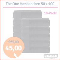 The One handdoek 50 x 100 antraciet 10 s..