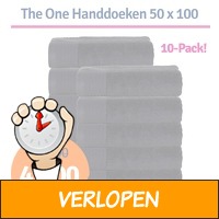 The One handdoek 50 x 100 antraciet 10 stuks