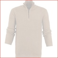 Vanguard Modern Half Zip Trui Beige