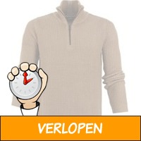 Vanguard Modern Half Zip Trui Beige