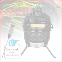 Kamado Egg BBQ met vleesthermometer