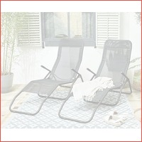 2 x lounger stoelen