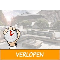 Veiling: Donkergrijze zweefparasol ( 3 m)