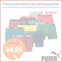 Puma boxershorts 8-Pack Verrassingspakke..