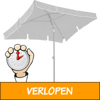 Parasol rechthoekig 200 x 125 - balkonparasol met kante..